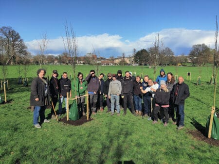 Capel Manor College students at Enfield Living Memorial