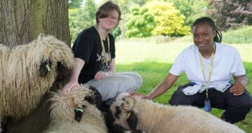 Animal management students