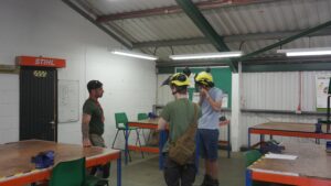 Arboriculture students at Get Ready for Capel Manor College day