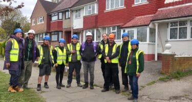 DIY SOS crew and Capel Manor College volunteers