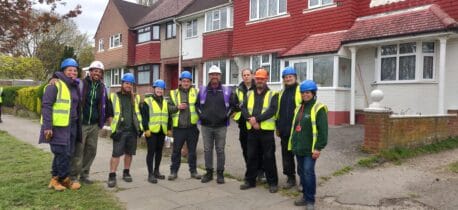 DIY SOS crew and Capel Manor College volunteers