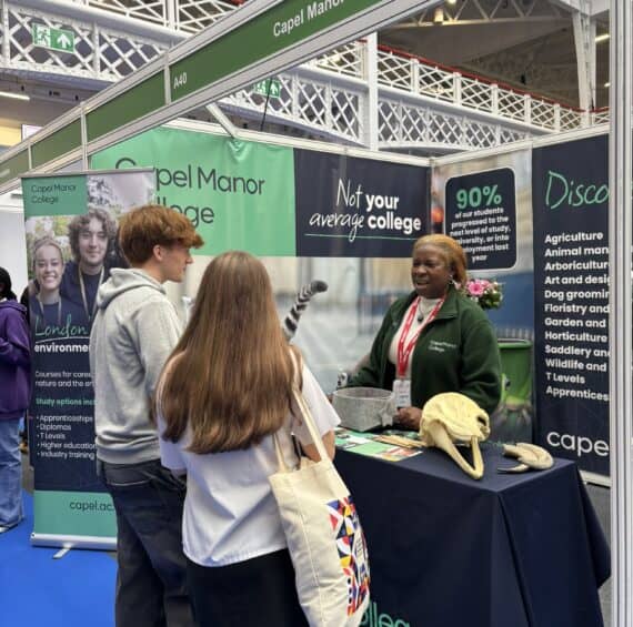 Staff greet students at What Next? Live