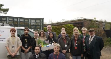 Capel Manor College staff and students with Enfield Council