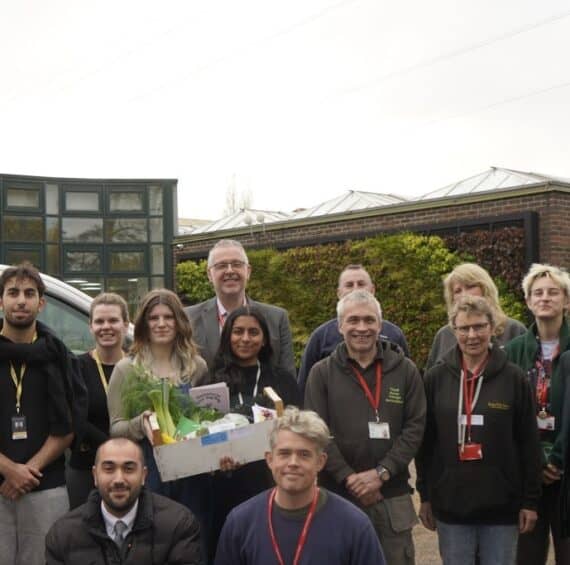 Capel Manor College staff and students with Enfield Council