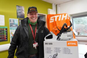 Arboriculture tutor, Andrew Clark, at Capel Manor College.