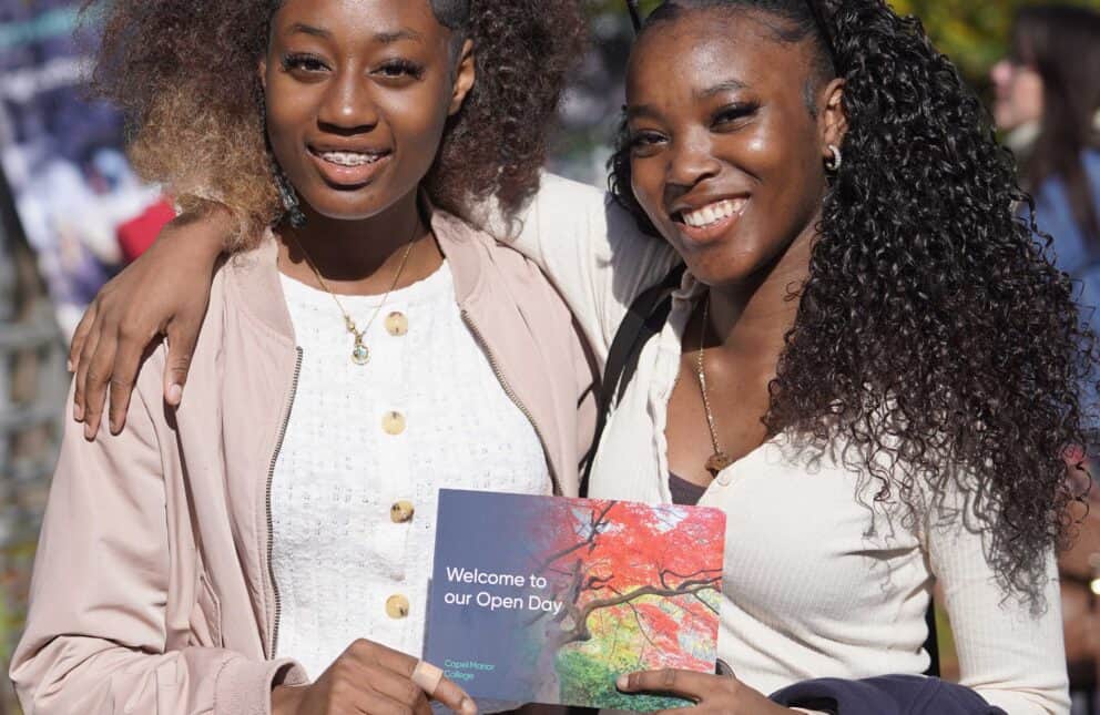Young girls enjoying Open Day