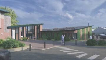 CGI of new Enfield Campus entrance