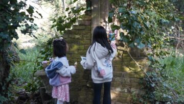 Children enjoyed spotting each other’s designs along the trail.
