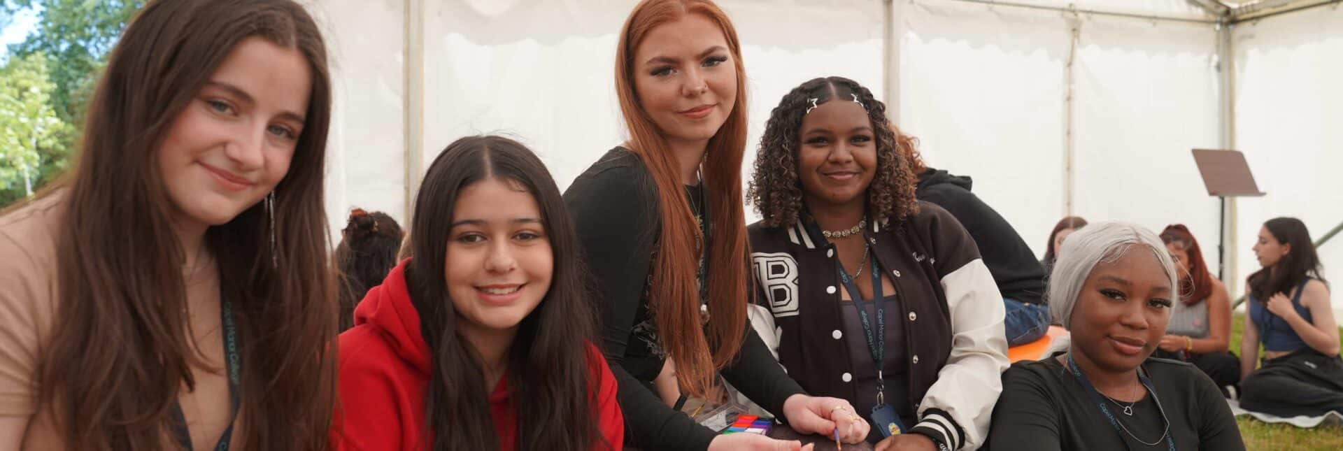 Students from Capel Manor College