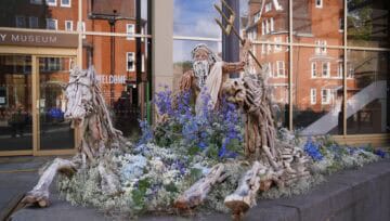 Chelsea in Bloom Poseidon and his Horses installation