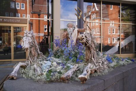 Chelsea in Bloom Poseidon and his Horses installation