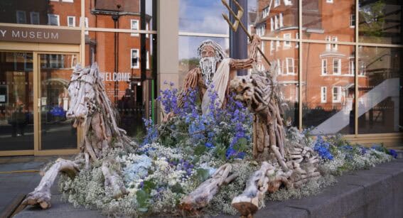 Chelsea in Bloom Poseidon and his Horses installation
