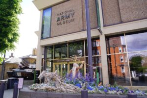 Poseidon and his horses installation at Chelsea in Bloom