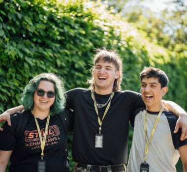 Group of students at Enfield Campus