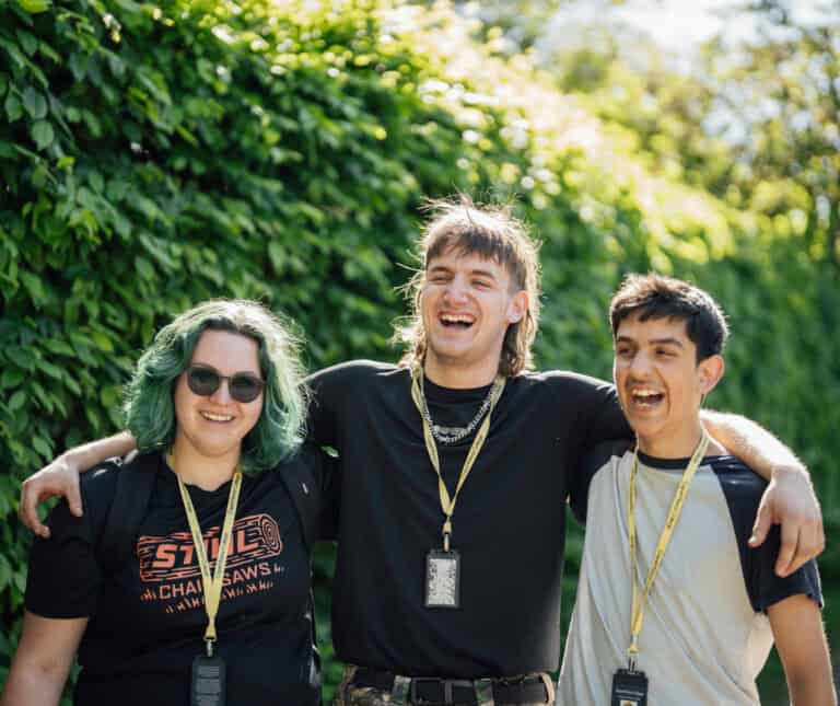 Group of students at Enfield Campus