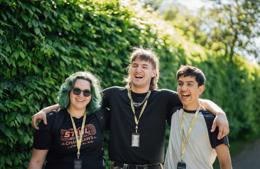 Group of students at Enfield Campus