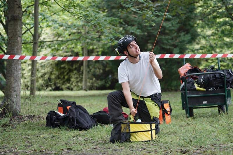 Man completing a professional short course