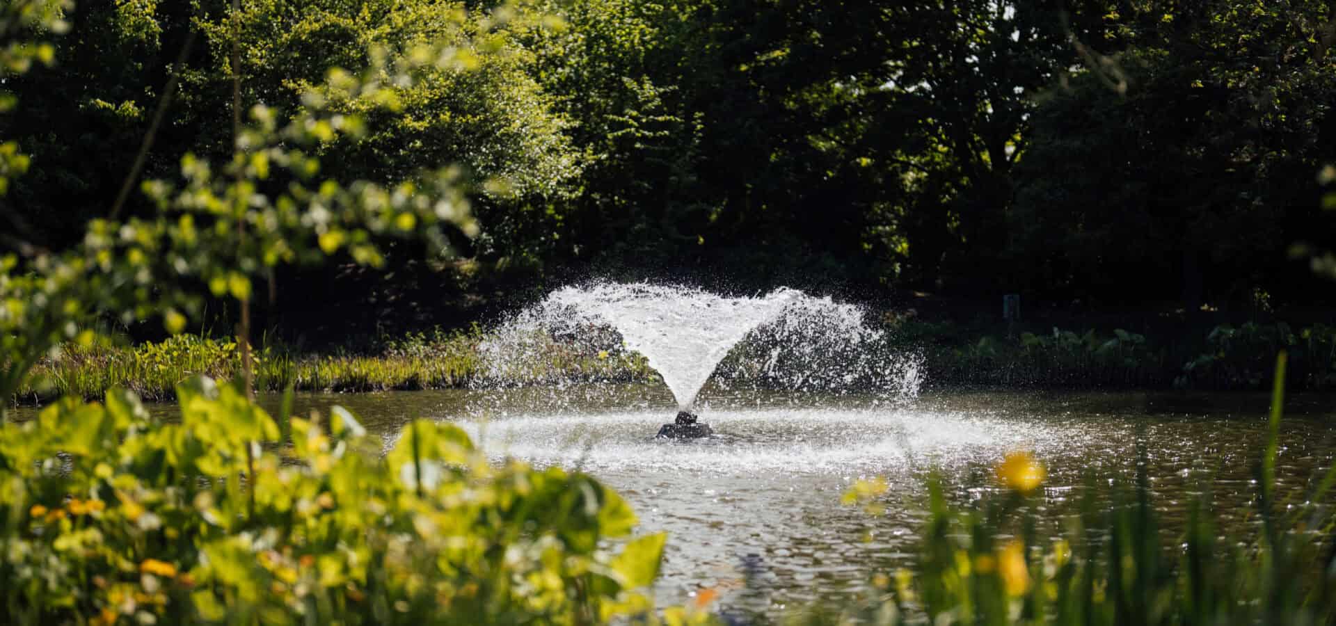 Fountain at Enfield Campus