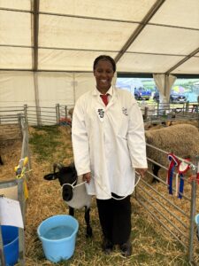 Capel Manor College agriculture student at Herts County Show
