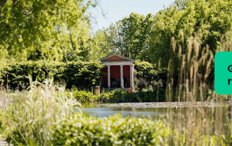 Capel Manor College's Enfield Campus lake.