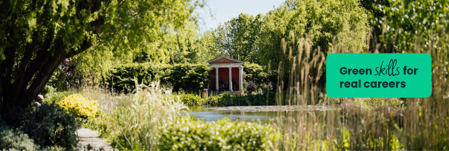Capel Manor College's Enfield Campus lake.
