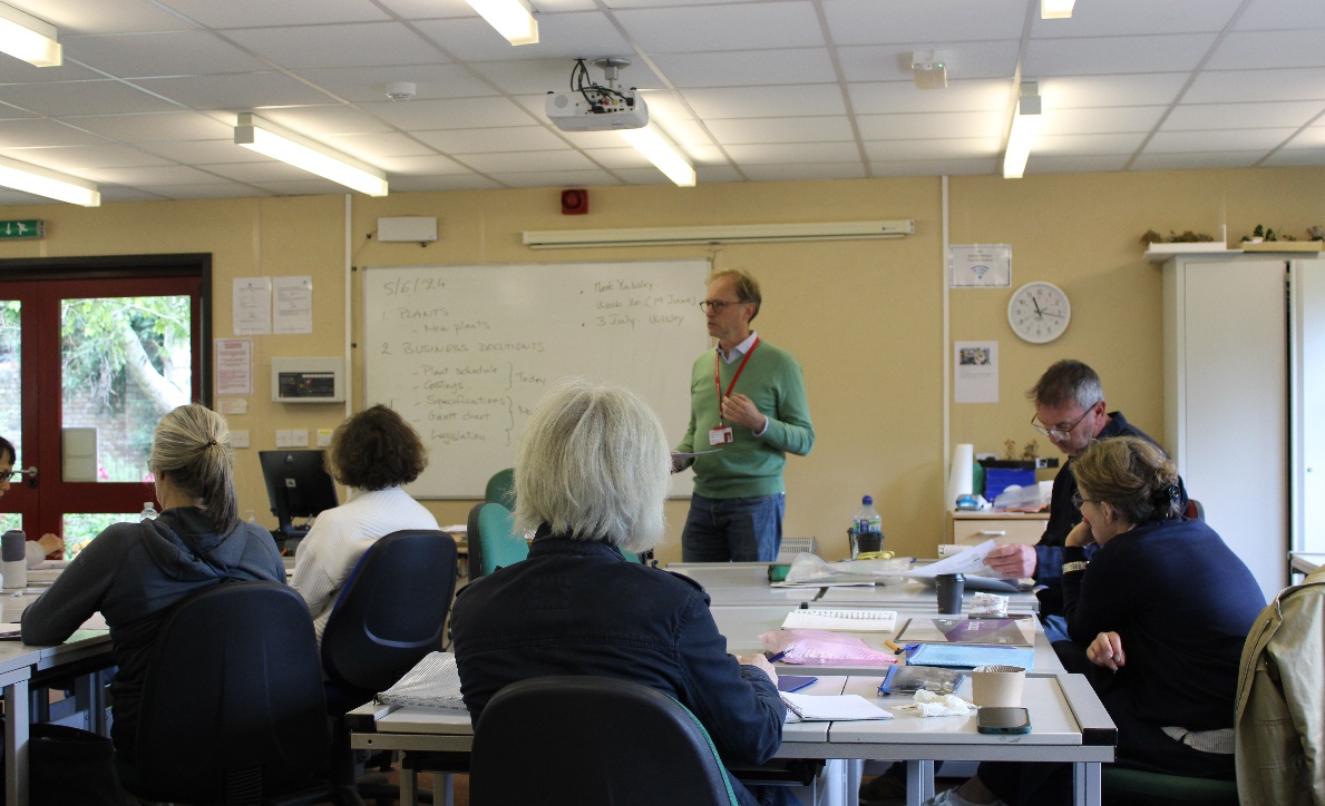Teaching at Capel Manor College Regent's Park