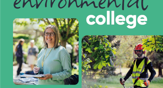 The front cover of the Adult Learner Guide, designed for prospective students wanting to learn more about London's environmental college.